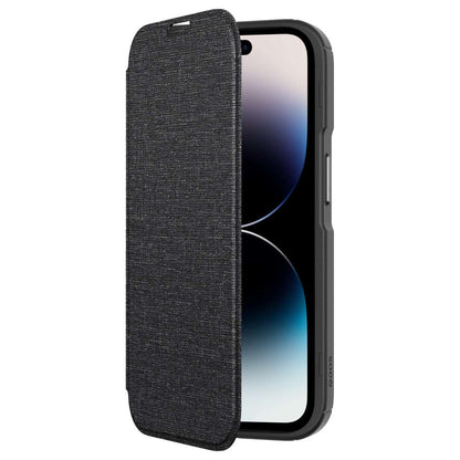 Hybrid Fold + Snap for iPhone 14 Pro - Black / Clear