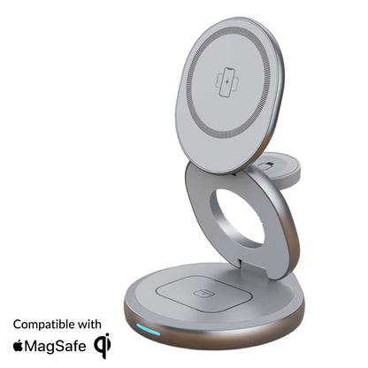 SnapStand 3-in-1 Wireless Charger - Space Grey