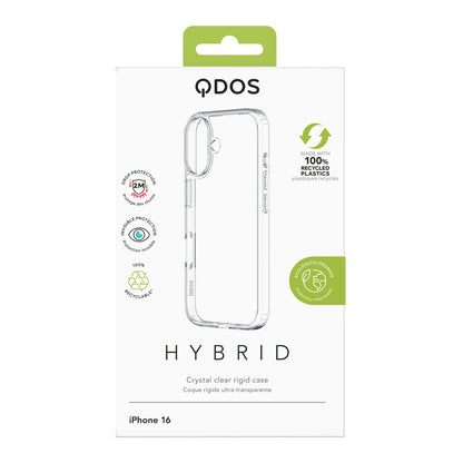 Hybrid Drop + Snap - iPhone 16 Plus Case MagSafe Compatible - Clear