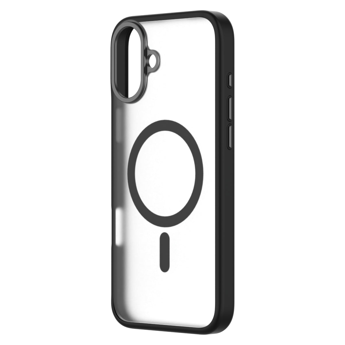 Hybrid Soft + Snap - iPhone 16 Plus Case MagSafe Compatible - Clear / Black