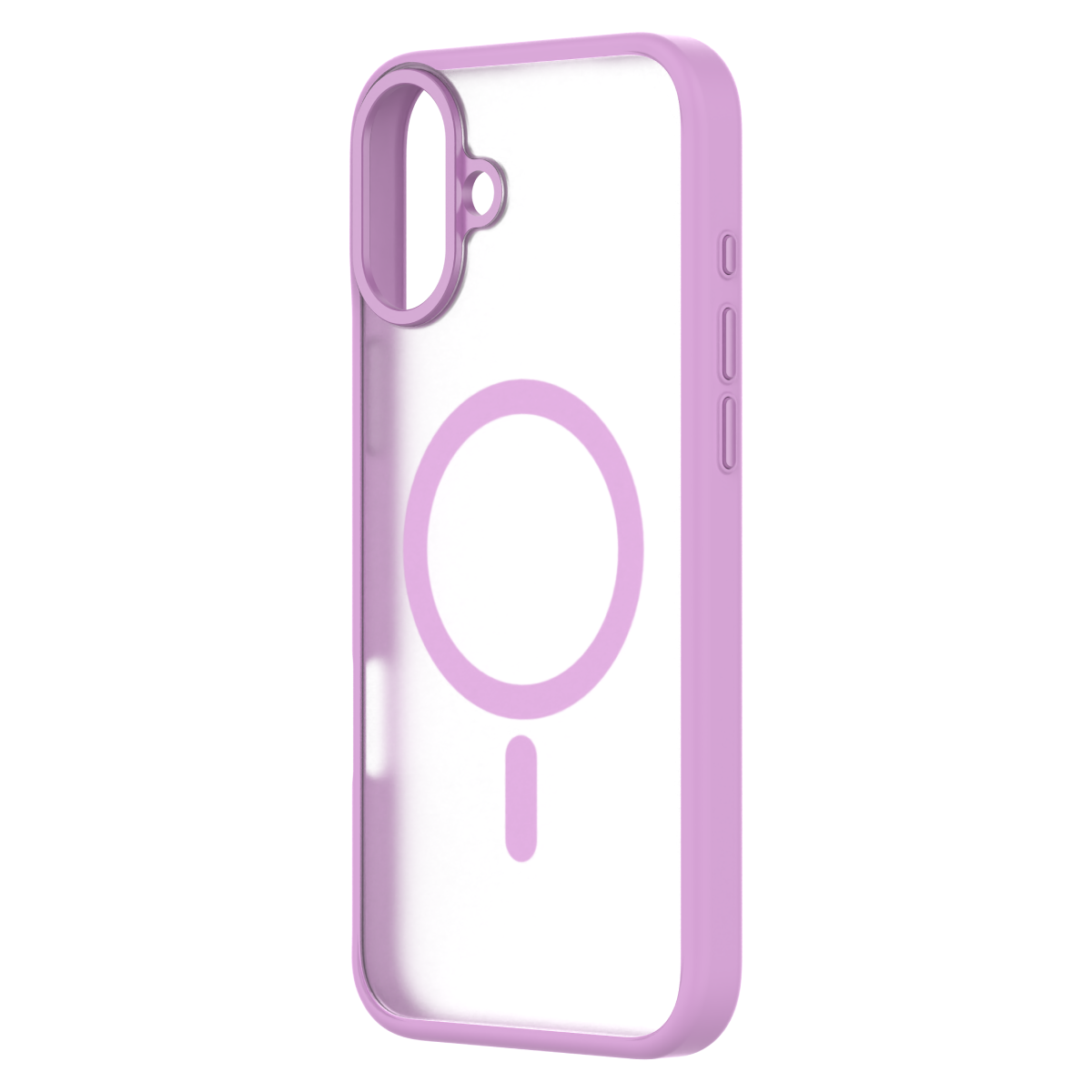 Hybrid Soft + Snap - iPhone 16 Plus Case MagSafe Compatible - Clear / Pink