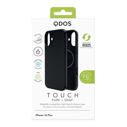 Touch Pure + Snap - iPhone 16 Plus Case MagSafe Compatible - Black