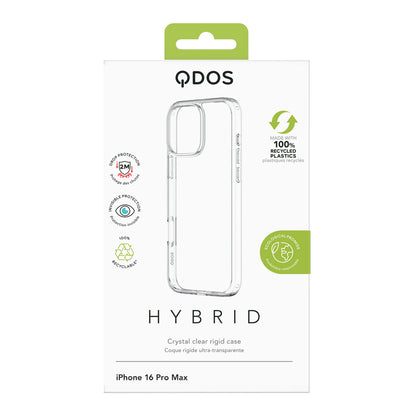 Hybrid - Apple iPhone 16 Pro Max Case - Clear, showcasing product packaging in white