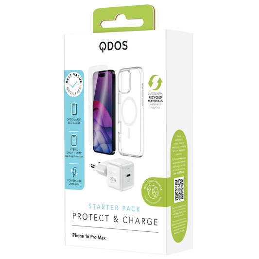 QDOS Strater Pack - iPhone 16 Pro Max - White