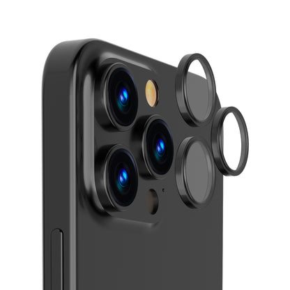 OptiRings - iPhone 16 Pro / iPhone 16 Pro Max Camera Lens Protector - Black Titanium