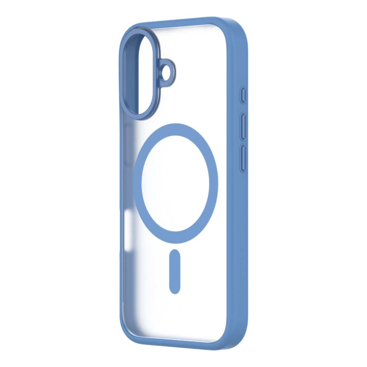 Hybrid Soft + Snap - iPhone 16 Case MagSafe Compatible - Clear / Blue