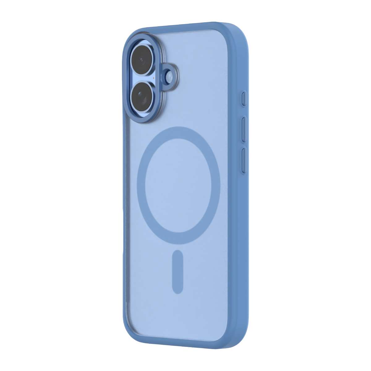 Hybrid Soft + Snap - iPhone 16 Case MagSafe Compatible - Clear / Blue