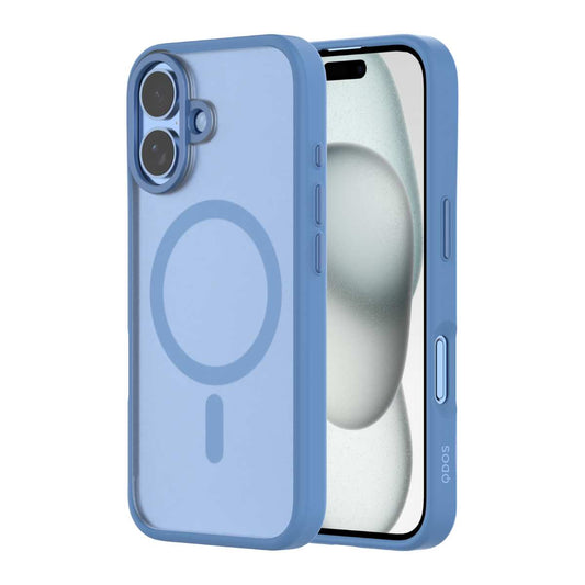 Hybrid Soft + Snap - iPhone 16 Case MagSafe Compatible - Clear / Blue