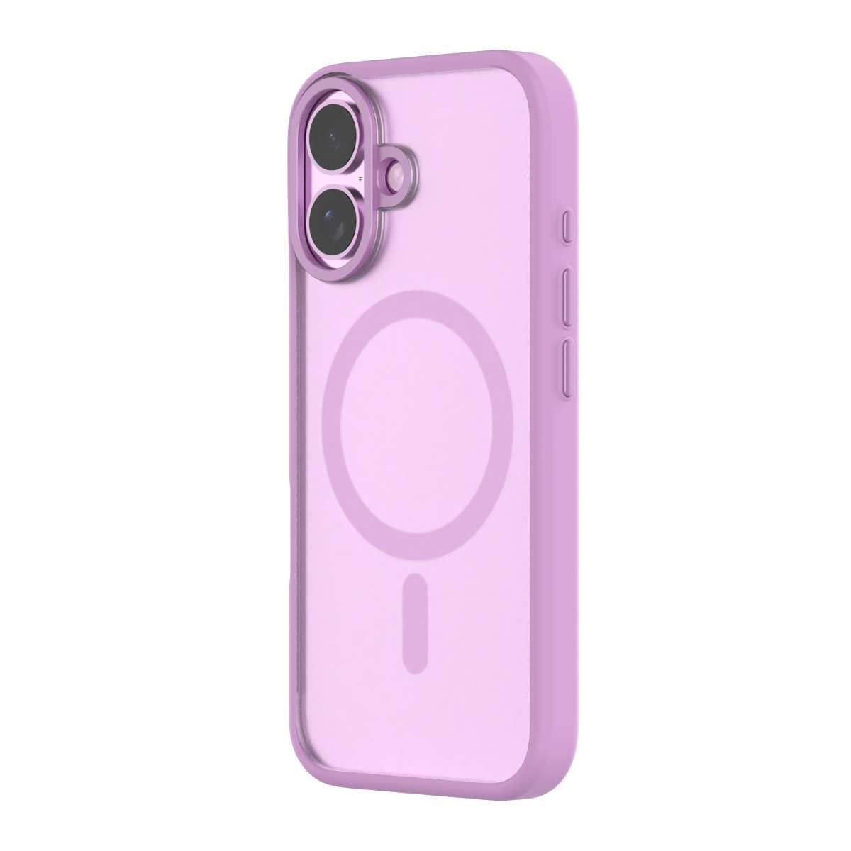 Hybrid Soft + Snap - iPhone 16 Case MagSafe Compatible - Clear / Pink