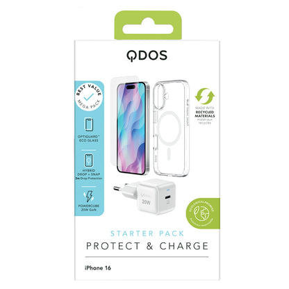 QDOS Starter Pack - iPhone 16 - White