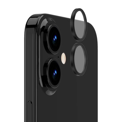 OptiRings - iPhone 16 / iPhone 16 Plus Camera Lens Protector - Black