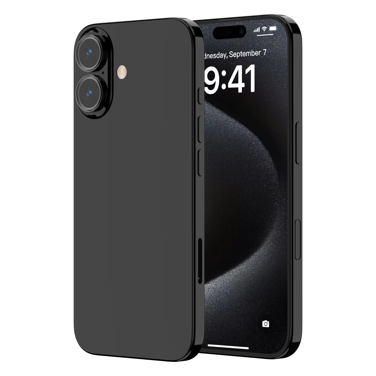 OptiRings - iPhone 16 / iPhone 16 Plus Camera Lens Protector - Black