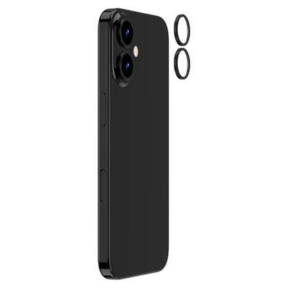 OptiRings - iPhone 16 / iPhone 16 Plus Camera Lens Protector - Black