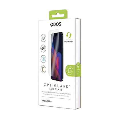 OptiGuard Eco Glass - iPhone 15 Pro Screen Protector - Clear