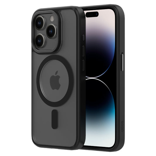 Hybrid Soft + Snap for iPhone 15 Pro - Clear / Black Titanium