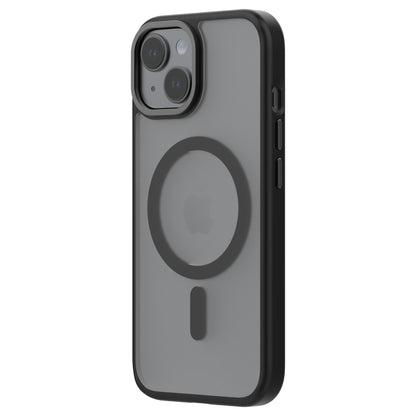 Hybrid Soft + Snap for iPhone 15 - Clear / Black