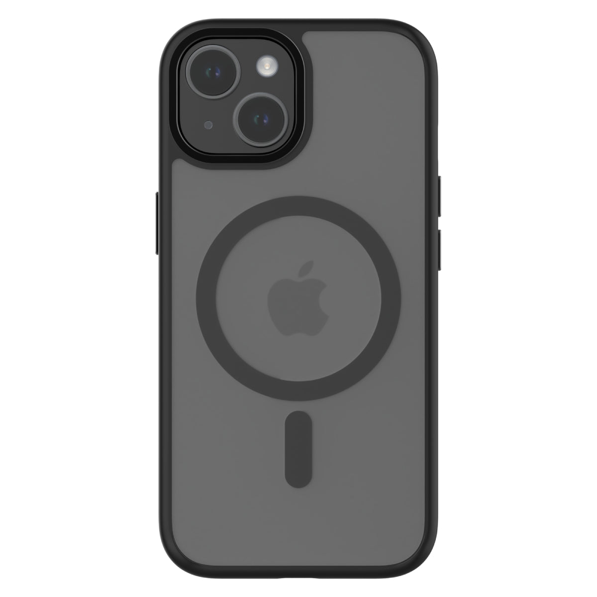 Hybrid Soft + Snap for iPhone 15 - Clear / Black