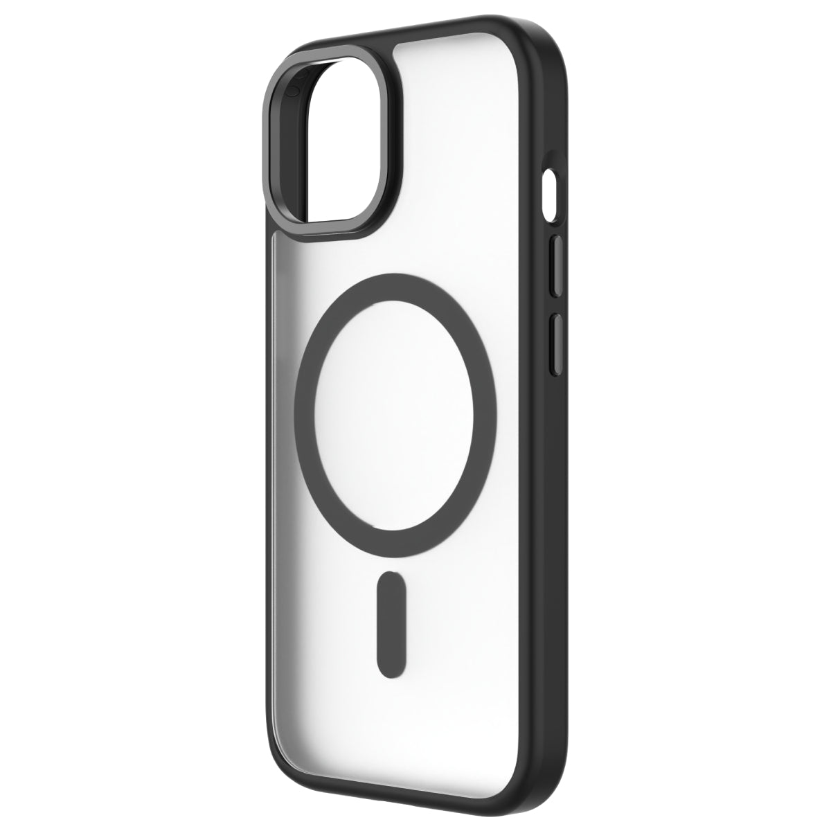 Hybrid Soft + Snap for iPhone 15 - Clear / Black