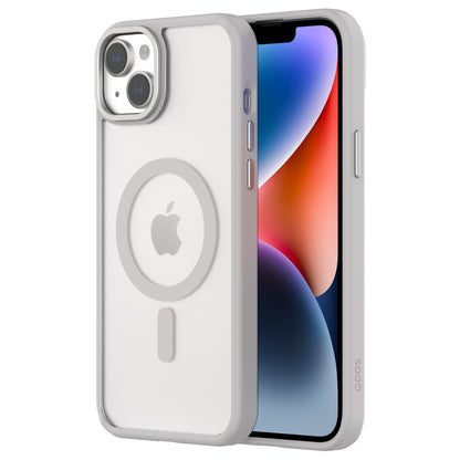 Hybrid Soft + Snap for iPhone 15 Plus - Clear / Grey