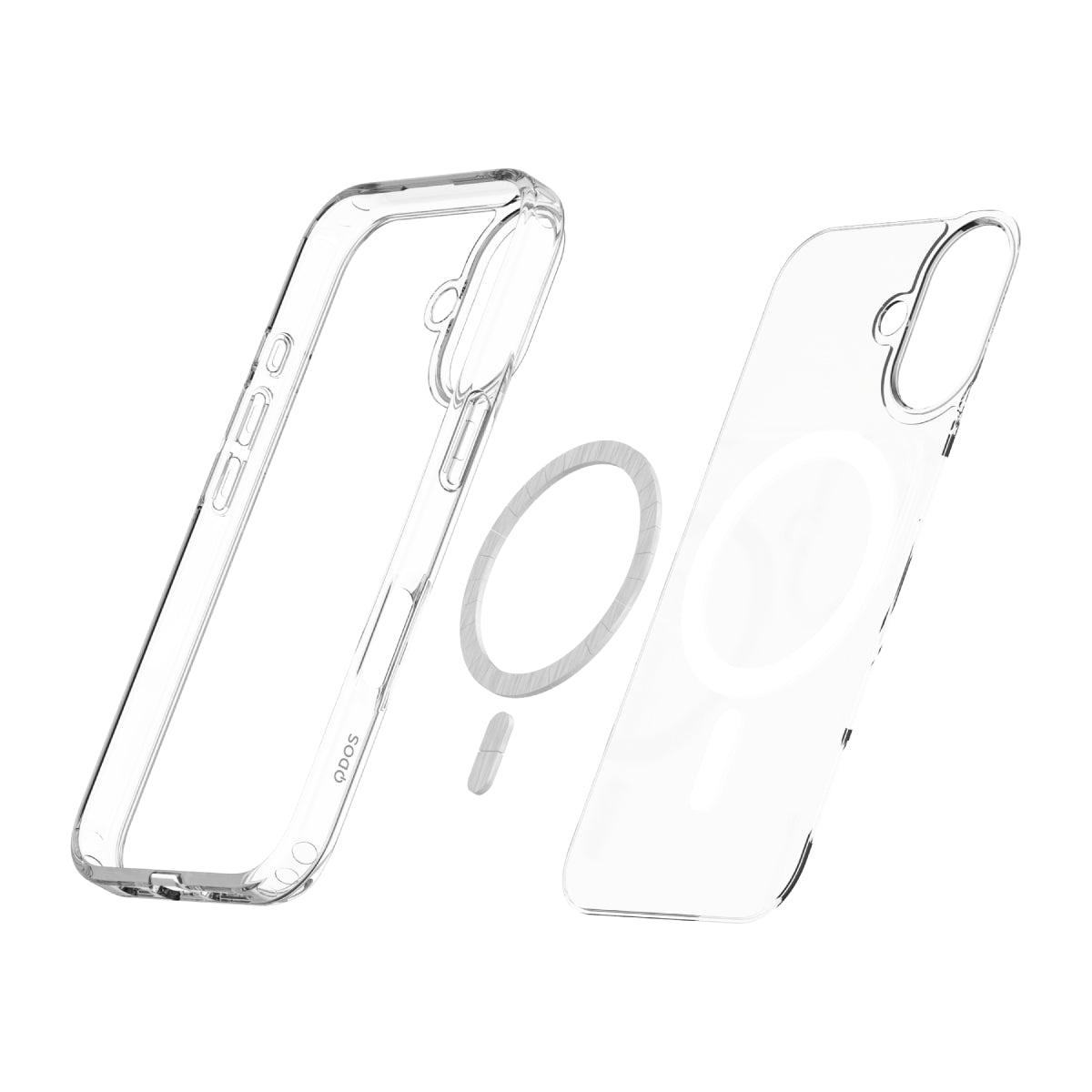 Hybrid Drop + Snap - iPhone 16 Case MagSafe Compatible - Clear