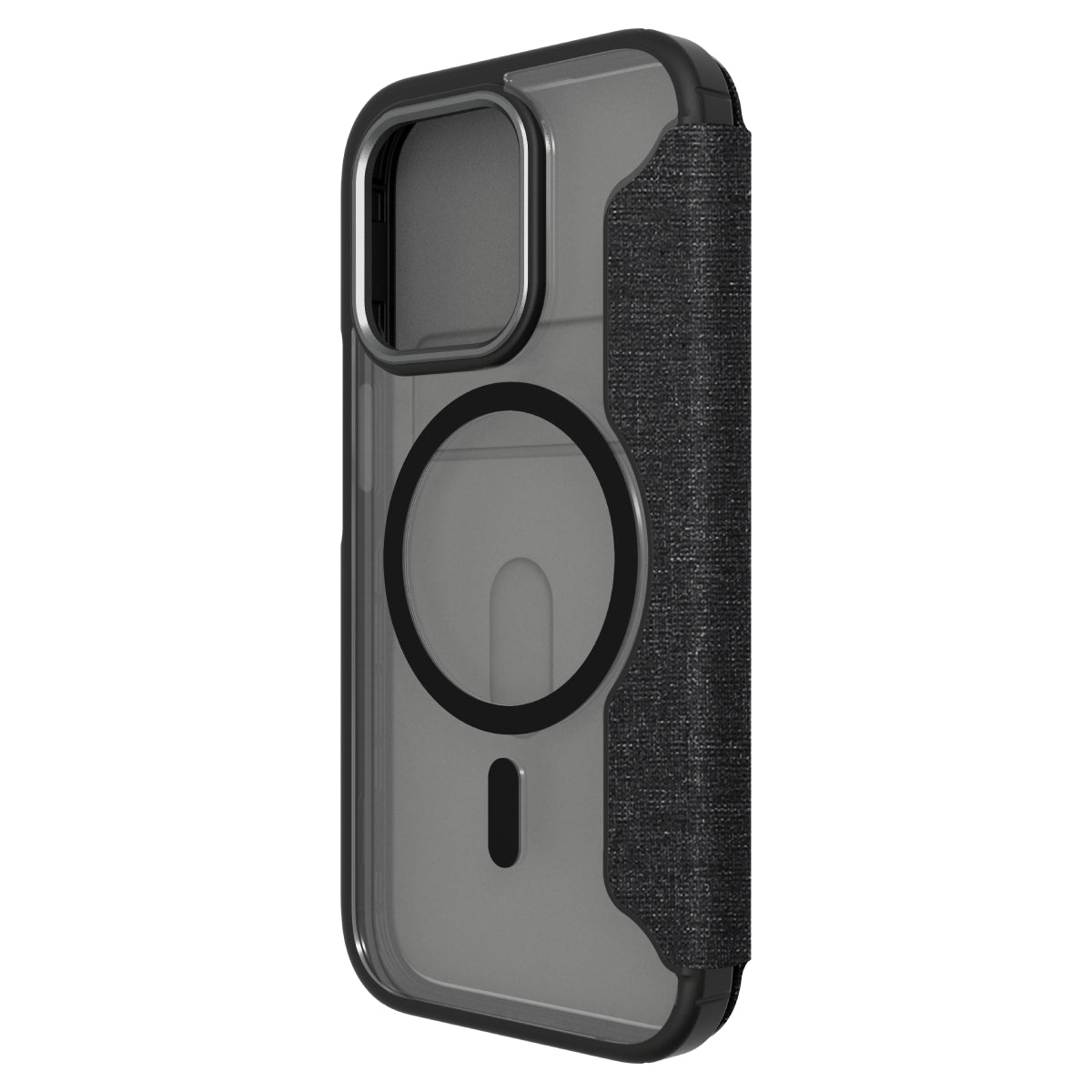 Hybrid Fold + Snap for iPhone 14 Pro - Black / Clear