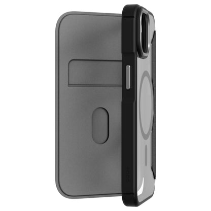 Hybrid Fold + Snap - iPhone 14 / iPhone 13 Wallet Case Magsafe Compatible - Clear / Black