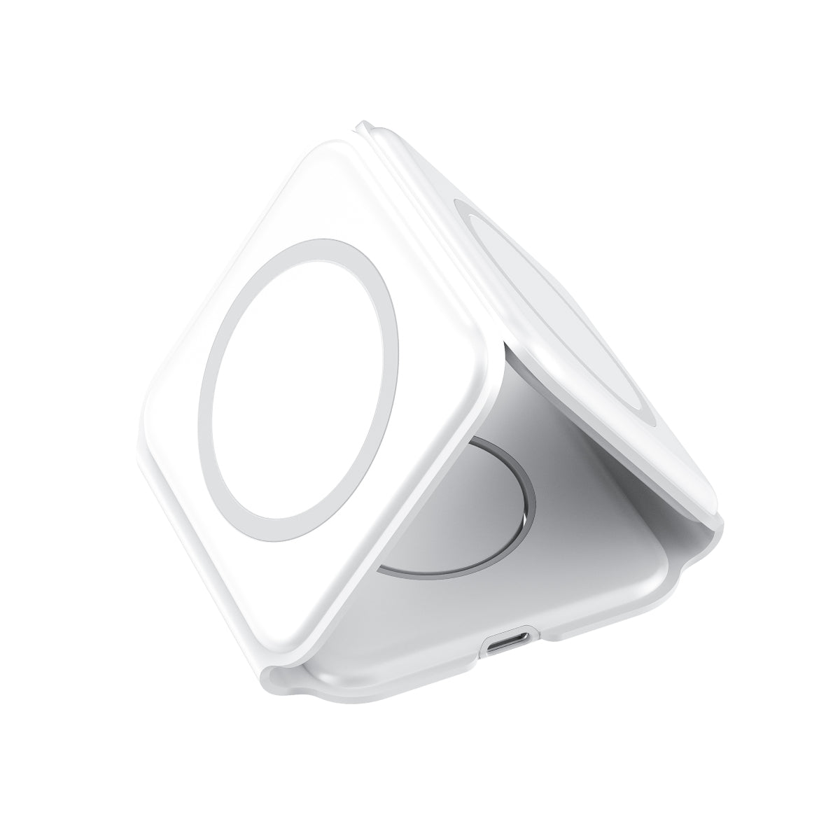 PowerMag 3-in-1 Wireless Charger - White